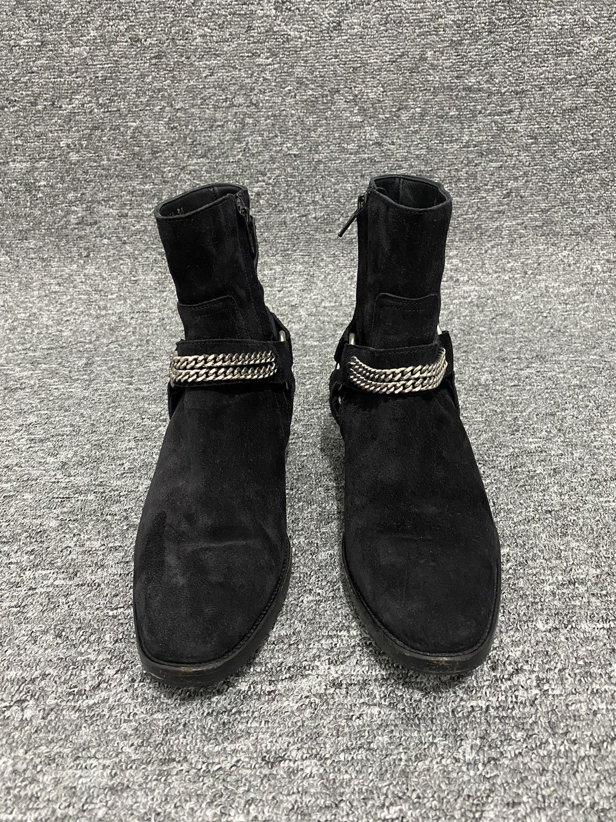 Saint Laurent Paris SLP Saint Laurent Paris Wyatt Harness Black Suede Boots Grailed