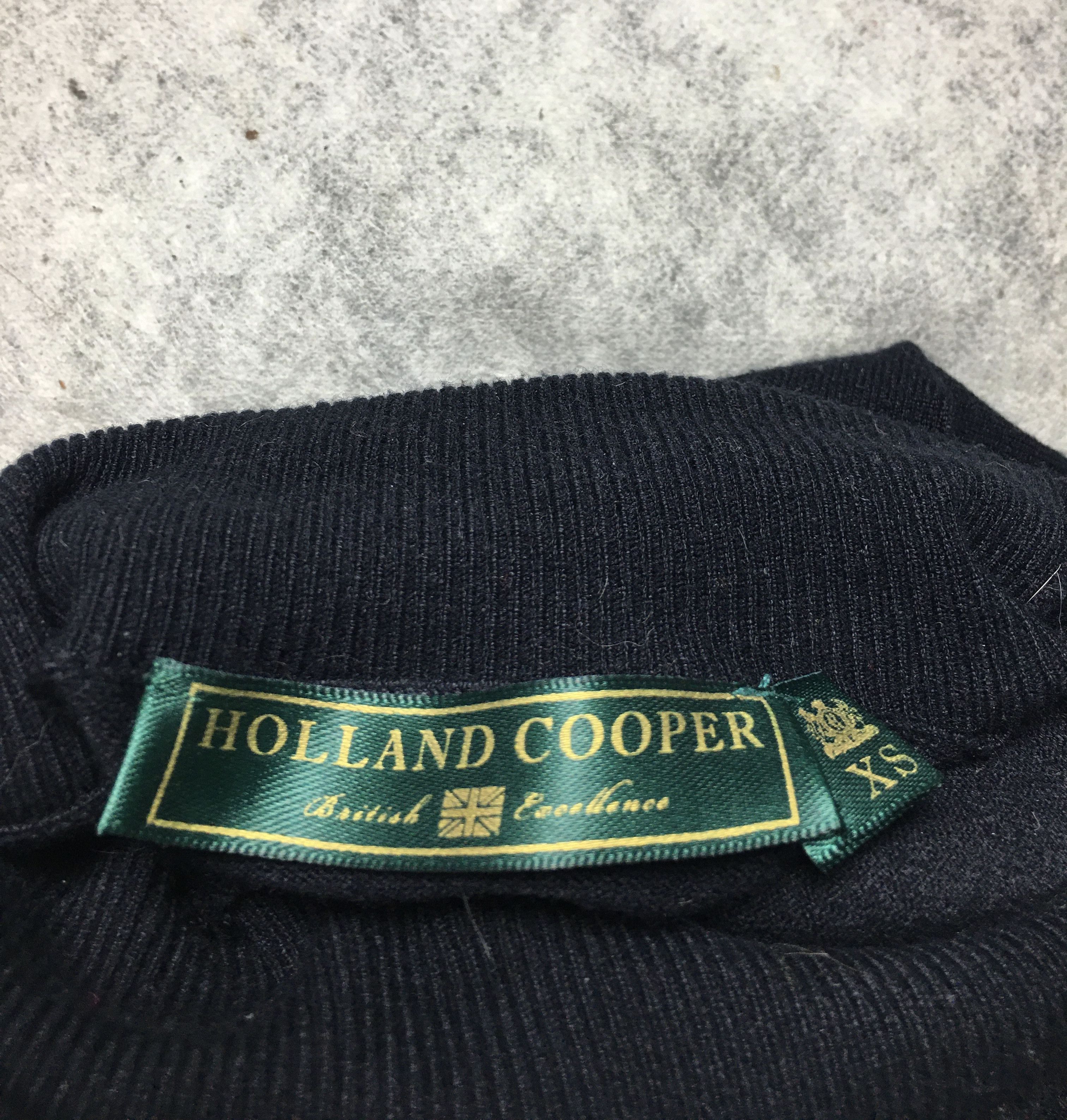 Cooper HOLLAND COOPER Buttoned Roll Neck Black Jumper Sweater Size XS / US 0-2 / IT 36-38 - 10 Thumbnail