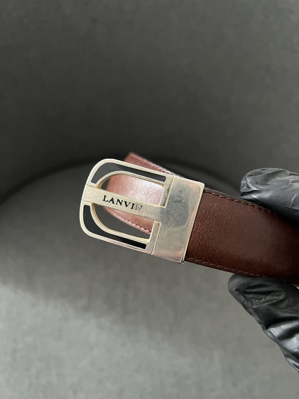 Lanvin Lanvin Belt Paris Brown Size ONE SIZE - 5 Thumbnail