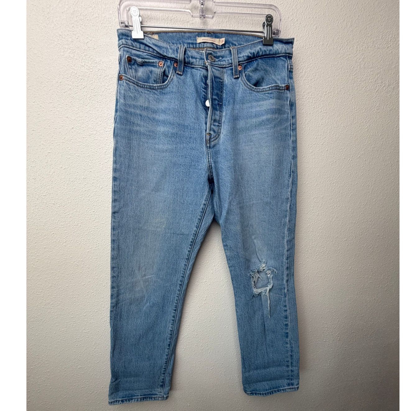 Levi's Levi's Wedgie Straight Button Fly Denim Jeans Women US 29 Size 29" - 3 Thumbnail