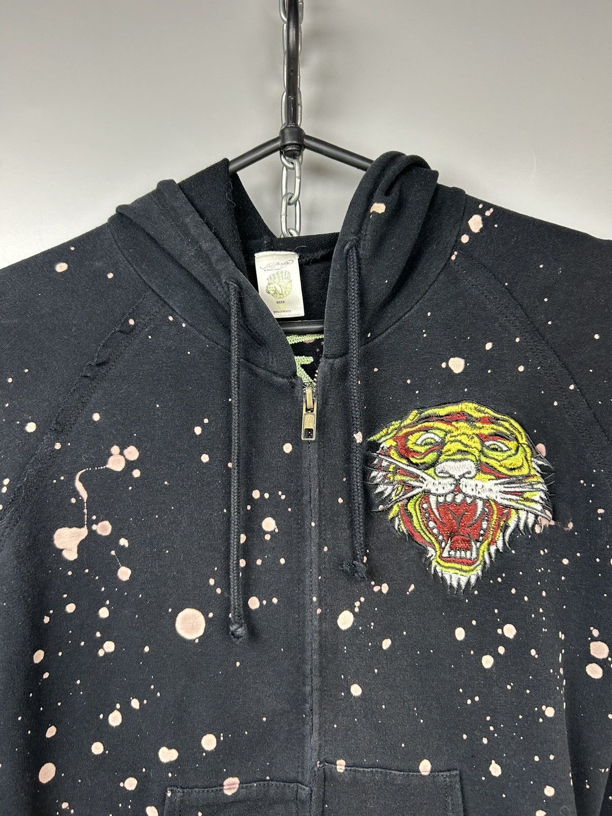 Christian Audigier × Ed Hardy × Vintage Vintage Ed Hardy Zip Up Hoodie Size XS / US 0-2 / IT 36-38 - 3 Thumbnail