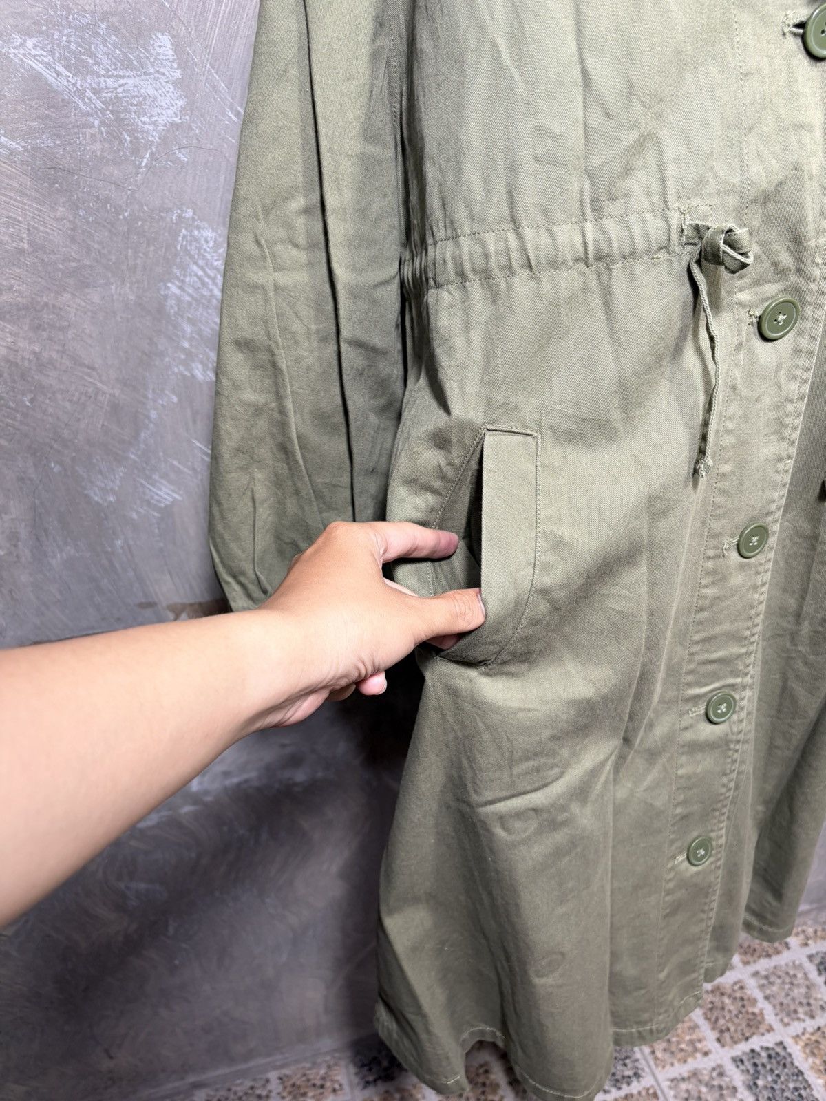 Japanese Brand Japanese Natural Couture Women Army Parka Jacket Size L / US 10 / IT 46 - 4 Thumbnail