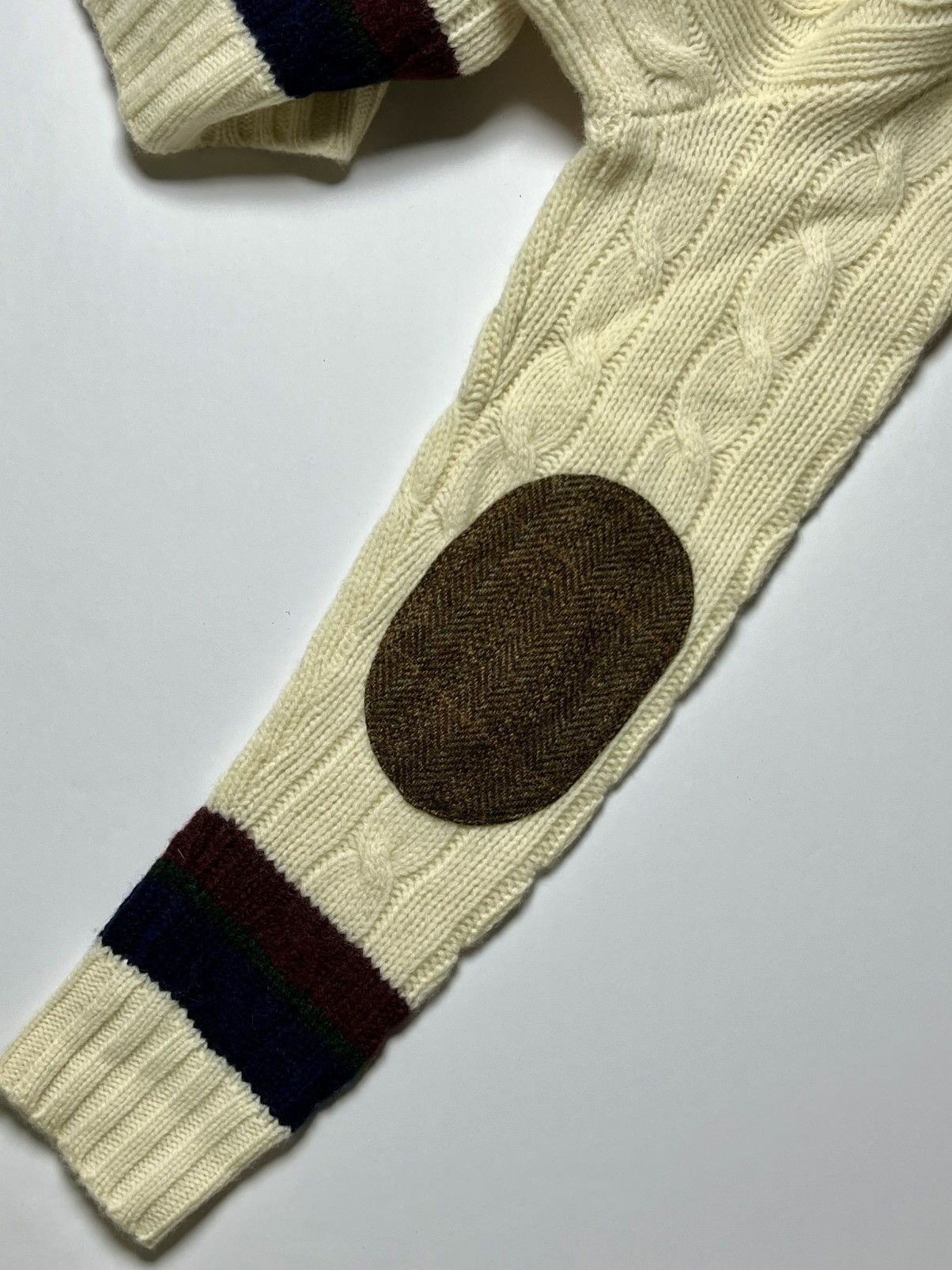 Ralph Lauren Rugby Cable Knit Cricket Sweater (Size S)
