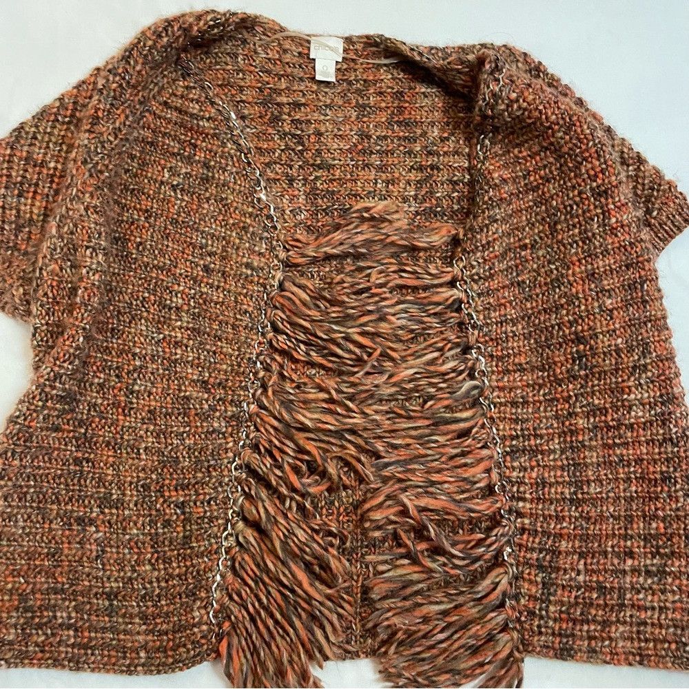 Chicos Chico's Katarina Hardware Fringe Cardigan Size 0 US S Size S / US 4 / IT 40 - 6 Thumbnail
