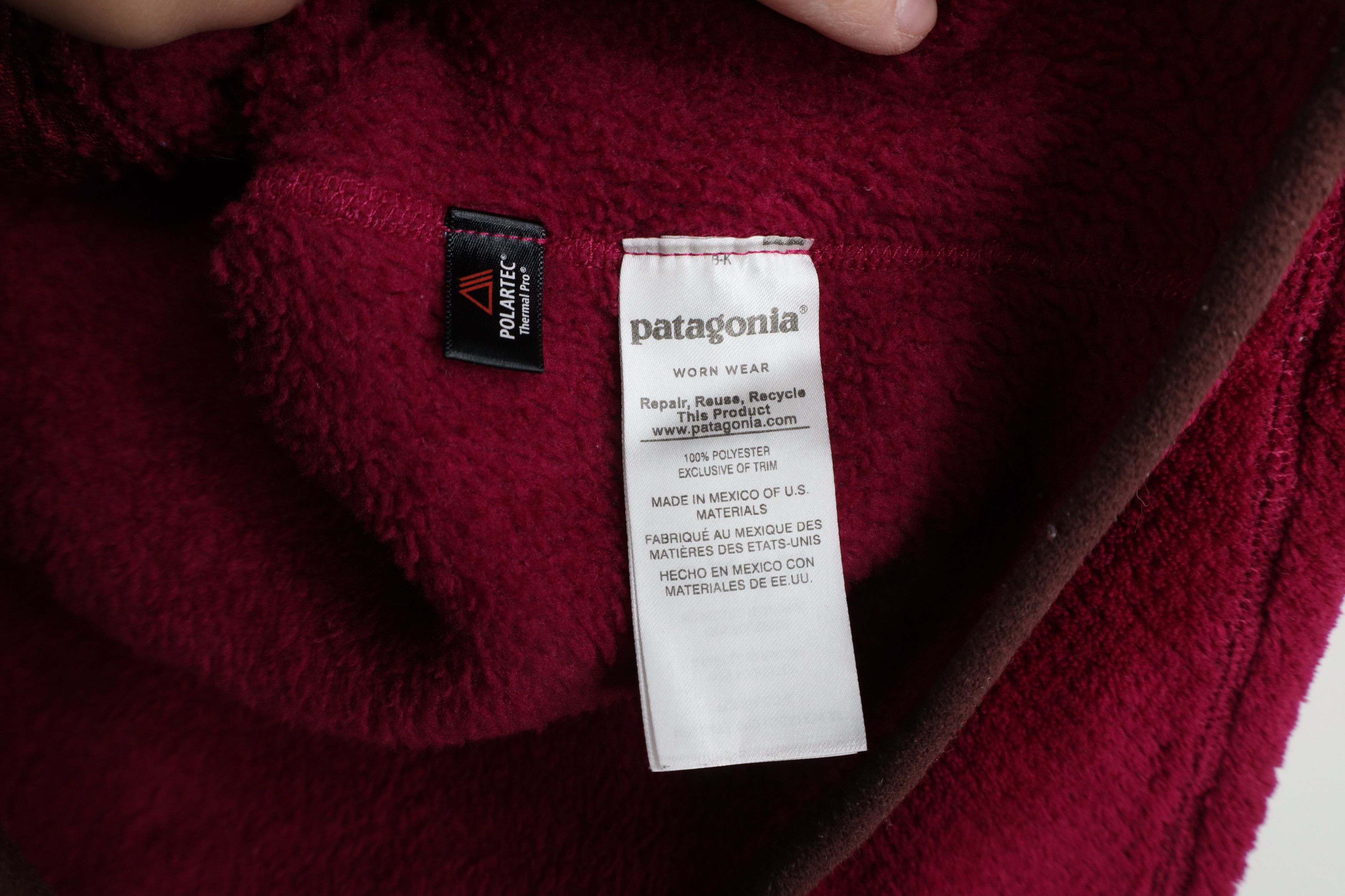 Patagonia × Vintage Patagonia Re Tool Snap T Fleece Pullover Sweater Purple Size M / US 6-8 / IT 42-44 - 11 Thumbnail