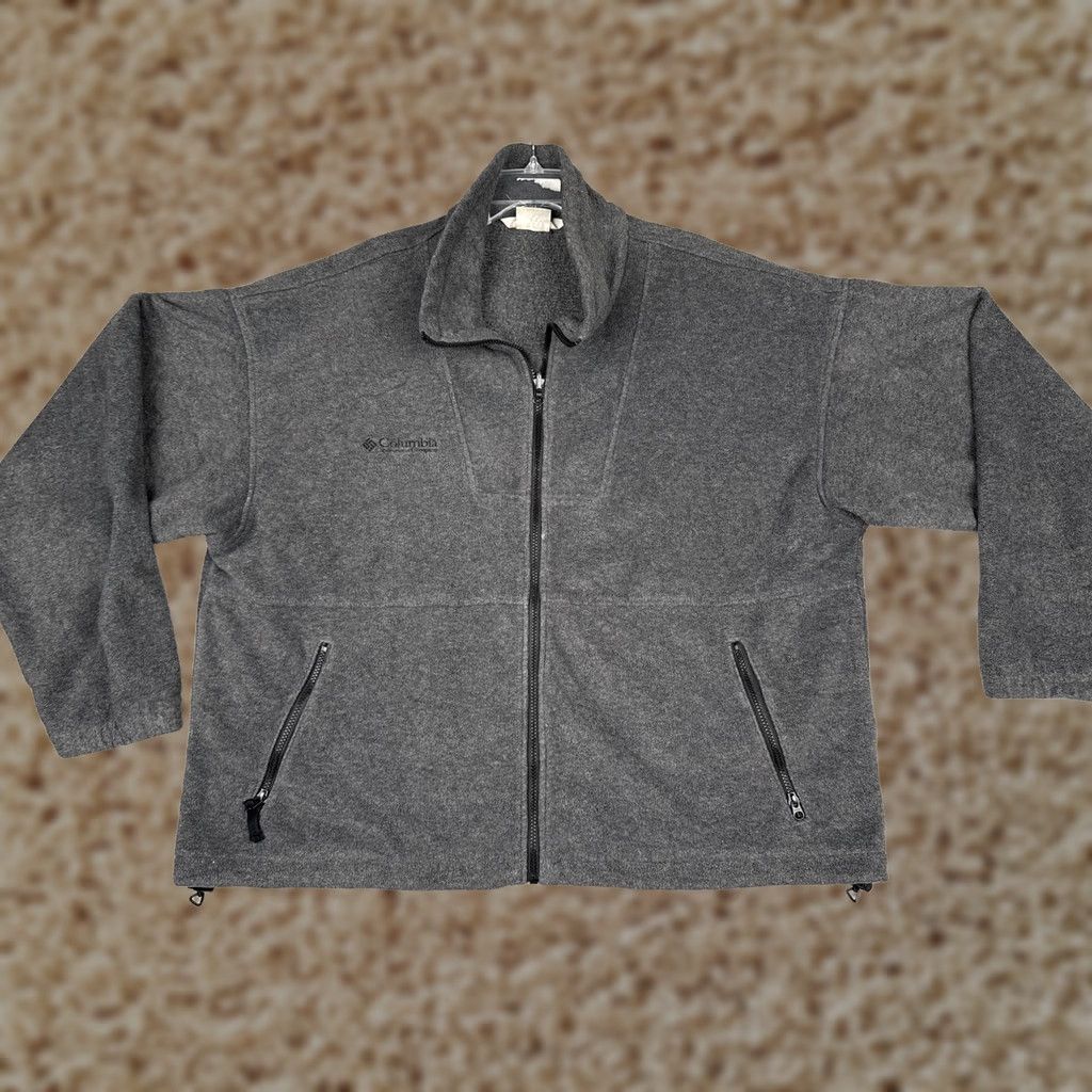 Vintage VINTAGE Columbia Fleece Jacket Mens XL Gray Full Zip Pockets Outdoor Hiking Size US XL / EU 56 / 4 - 1 Thumbnail