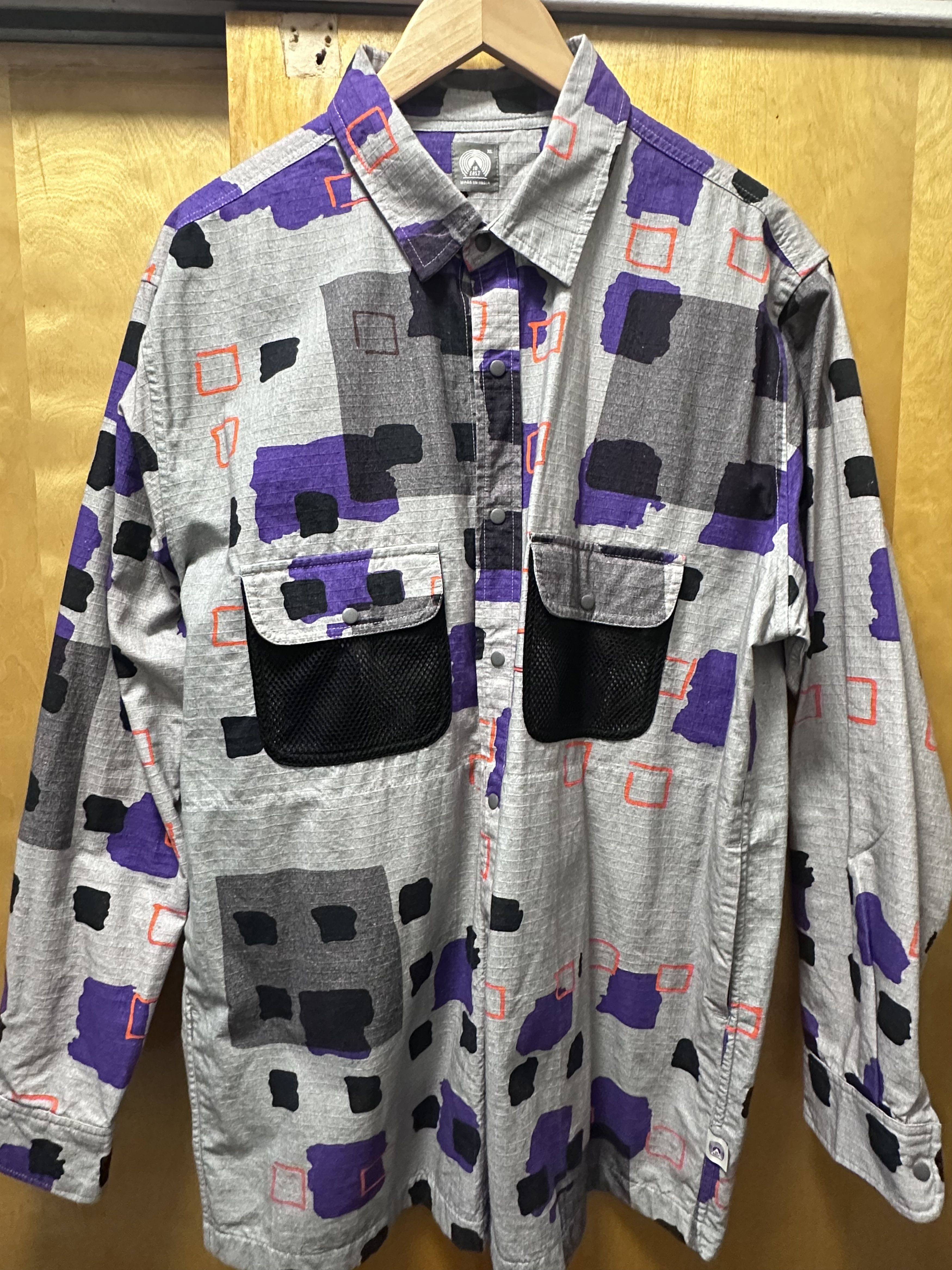 18 East 18 East Duxbury shirt shacket Printed Ripstop Size US XL / EU 56 / 4 - 1 Thumbnail