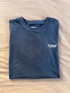 Aimé Leon Dore Logo-flocked Cotton-jersey T-shirt in Natural for Men