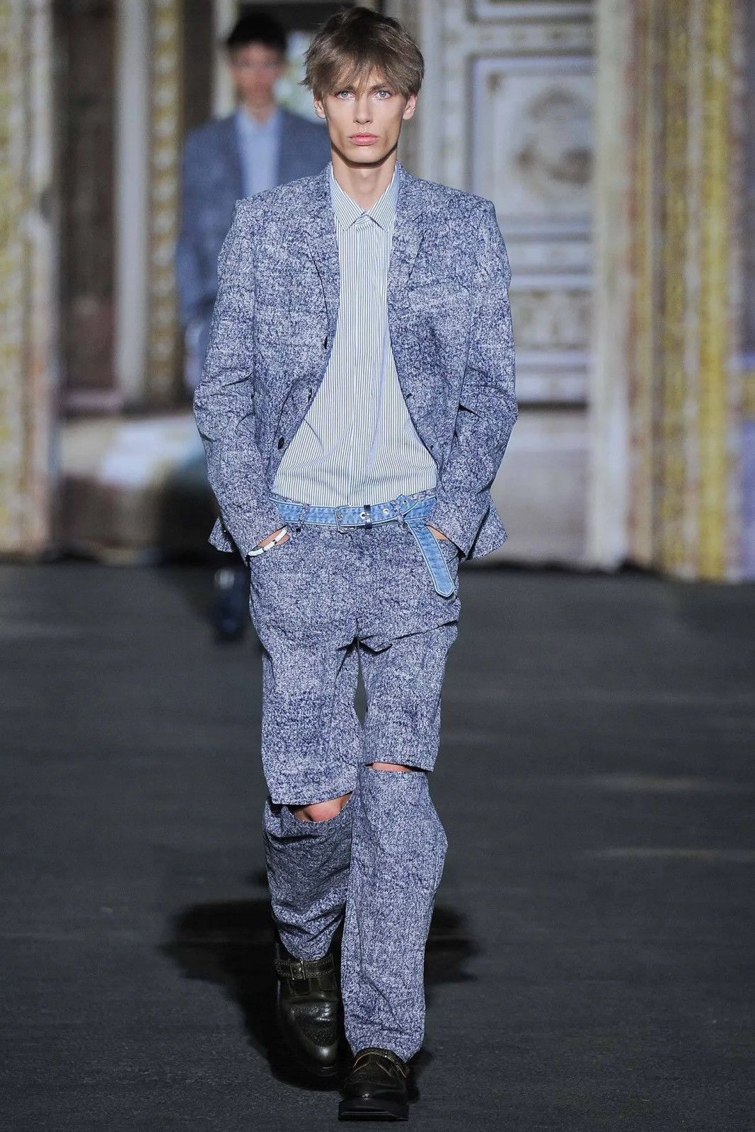 Kris Van Assche Kris Van Assche Spring 2015 Leather And Jeans Belt Size 30 - 4 Thumbnail