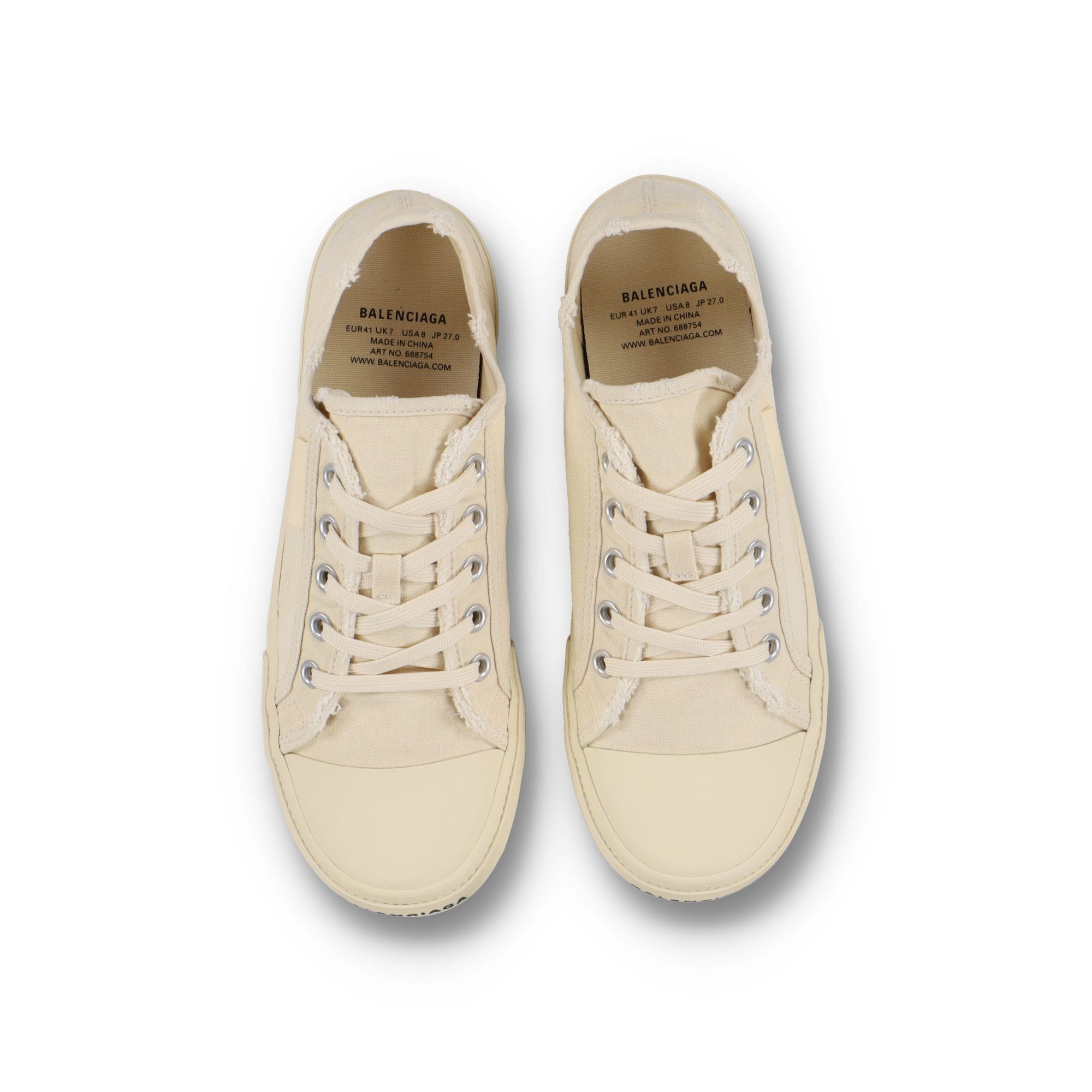 Bottega Veneta White Paris Distressed Logo Trainers Size US 10 / EU 43 - 7 Thumbnail