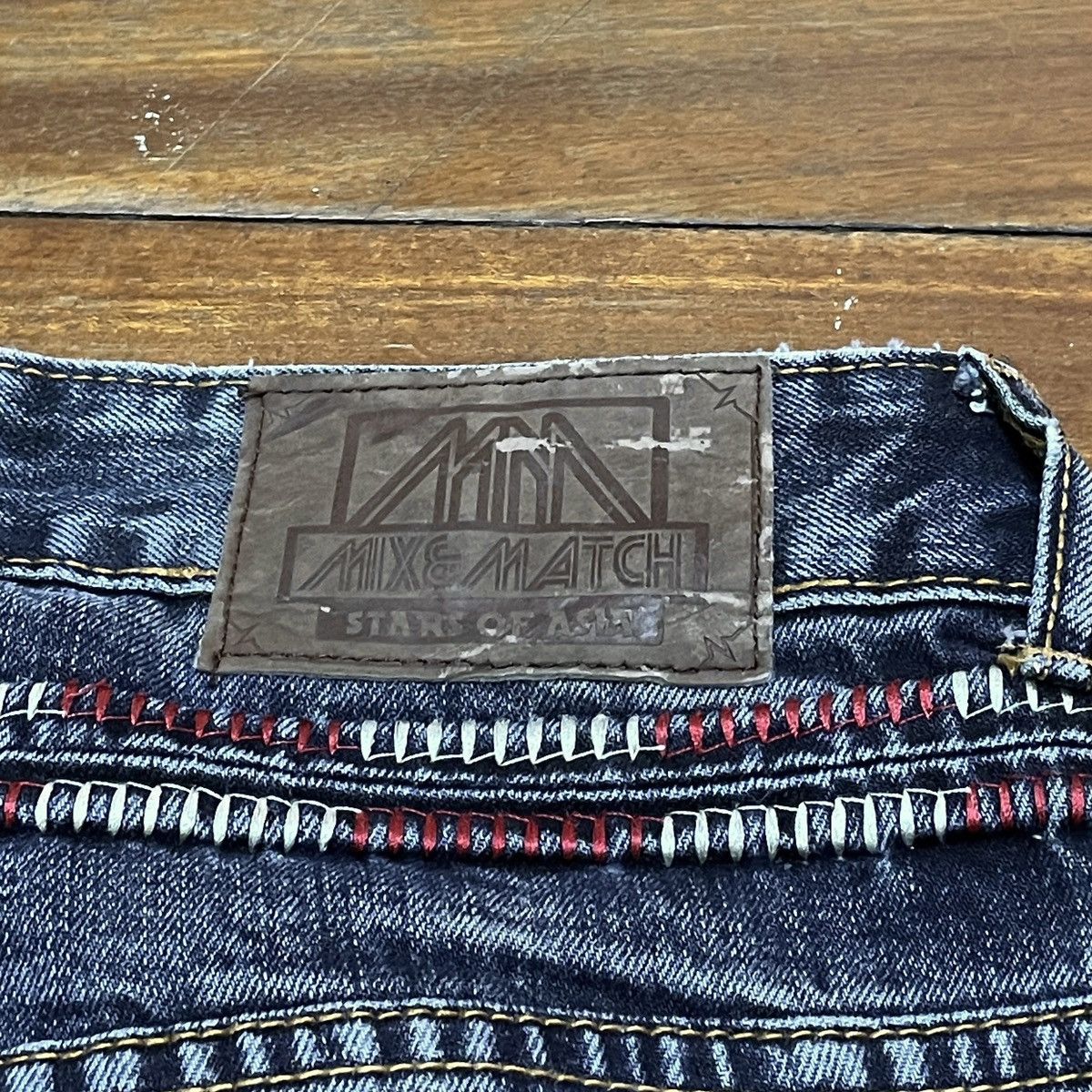 Japanese Brand Rare Design Vintage Japanese Brand Mix & Match Jeans 2000s Size US 30 / EU 46 - 9 Thumbnail