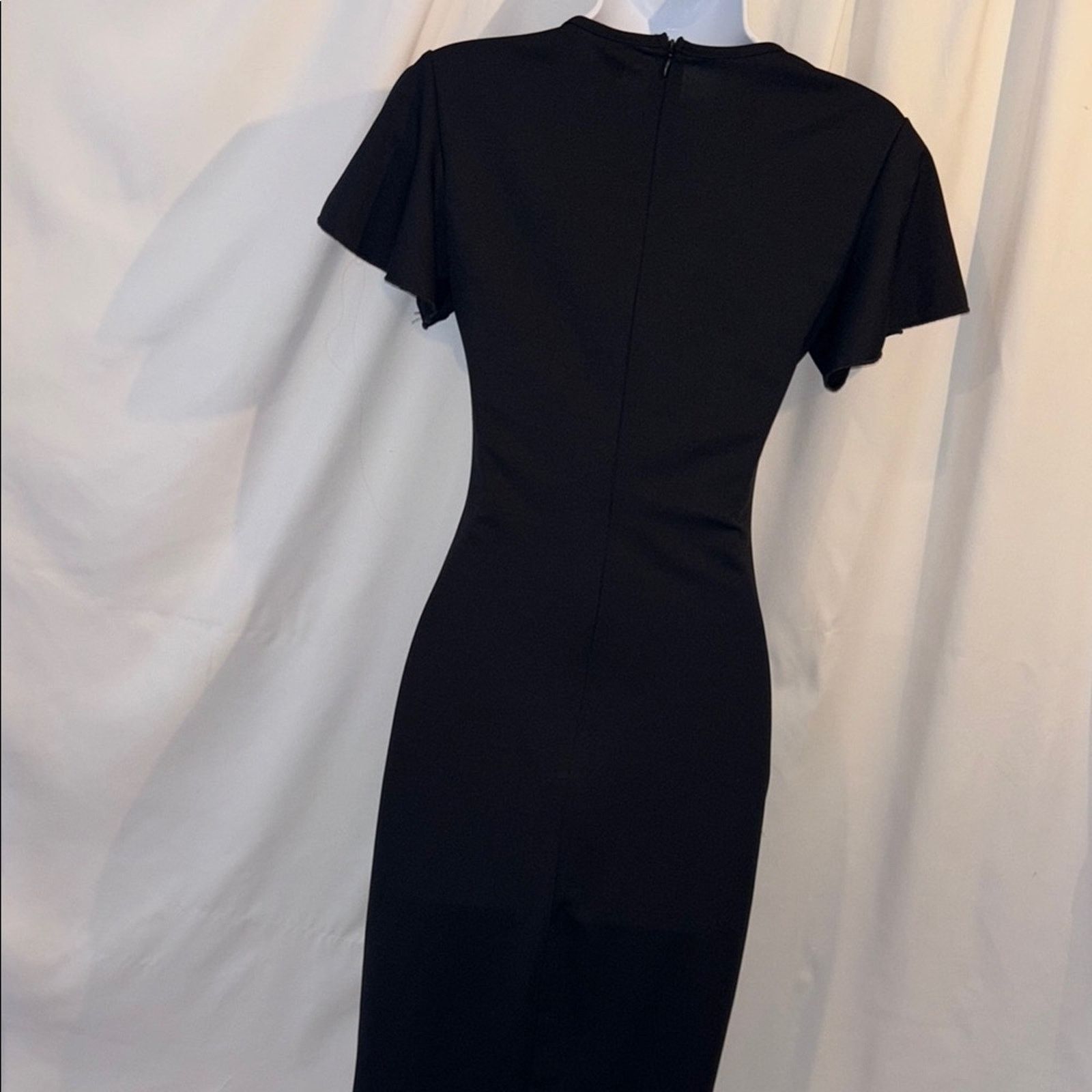 Shein SHEIN Black V-Neck Dress Size XS Size XS / US 0-2 / IT 36-38 - 4 Thumbnail