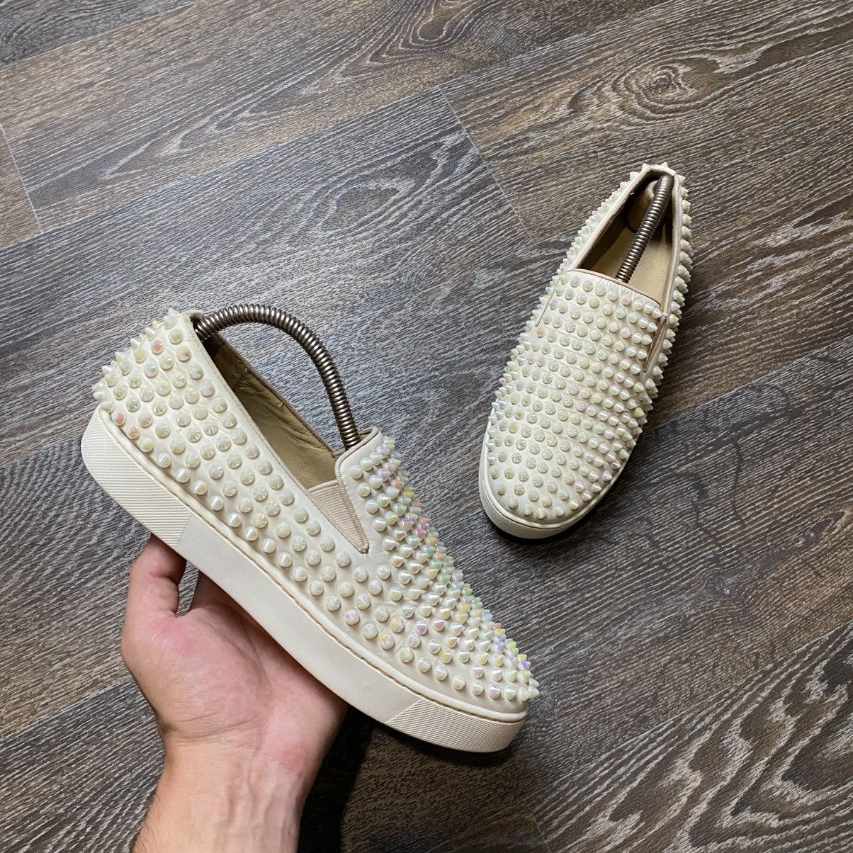 Japanese Brand Christian Louboutin Slip On Sneakers Size 38 Size US 8 / IT 38 - 1 Thumbnail