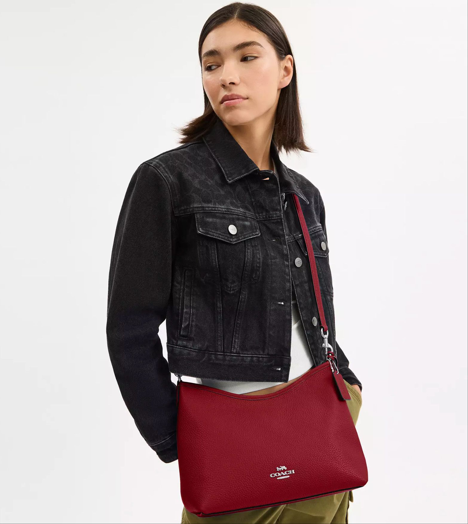 Coach Laurel Shoulder Bag With Mirror Charm And Pouch CBI94 Size ONE SIZE - 12 Thumbnail