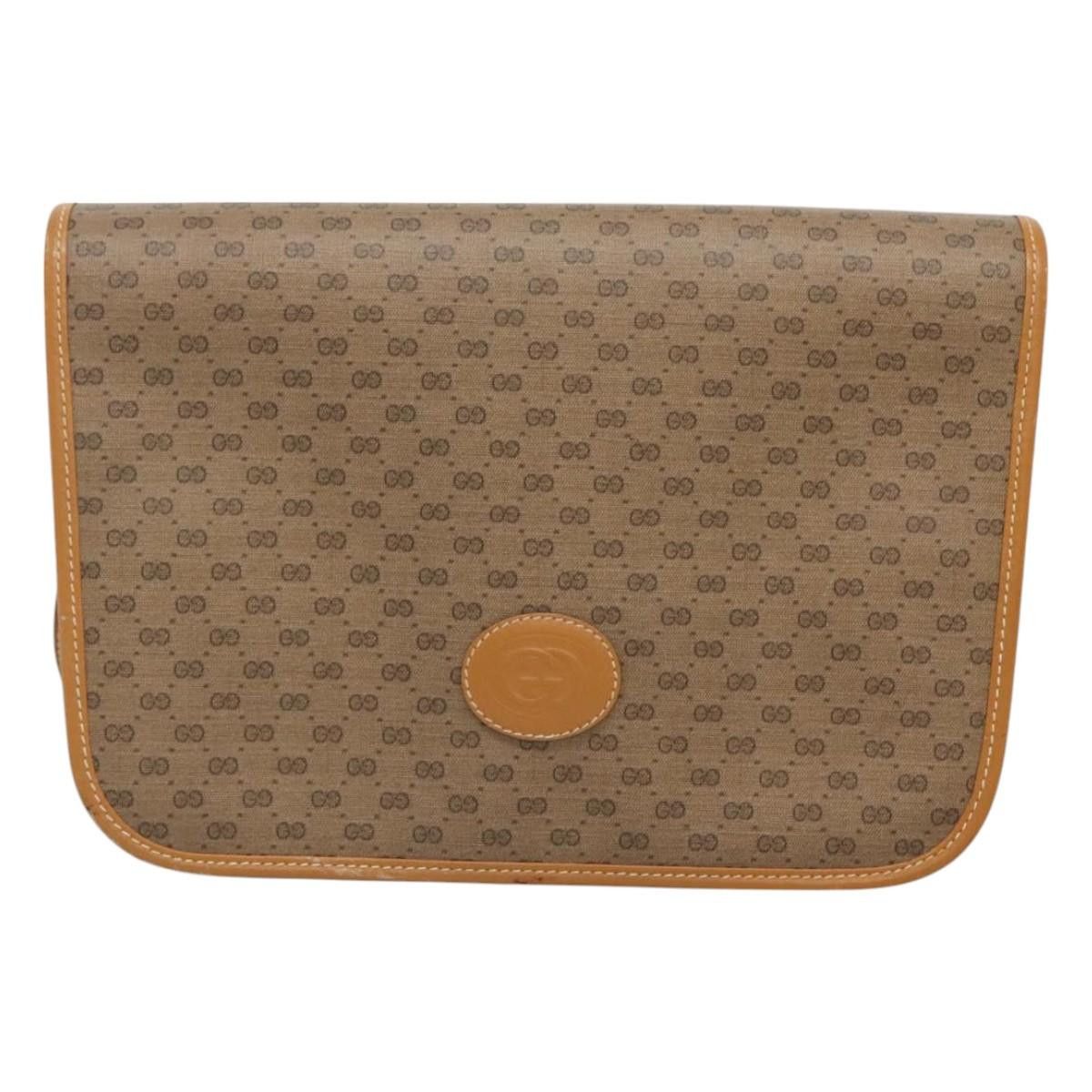 Gucci GUCCI Micro GG Supreme Shoulder Bag Pvc Brown Gold 001 116 Size ONE SIZE - 2 Thumbnail