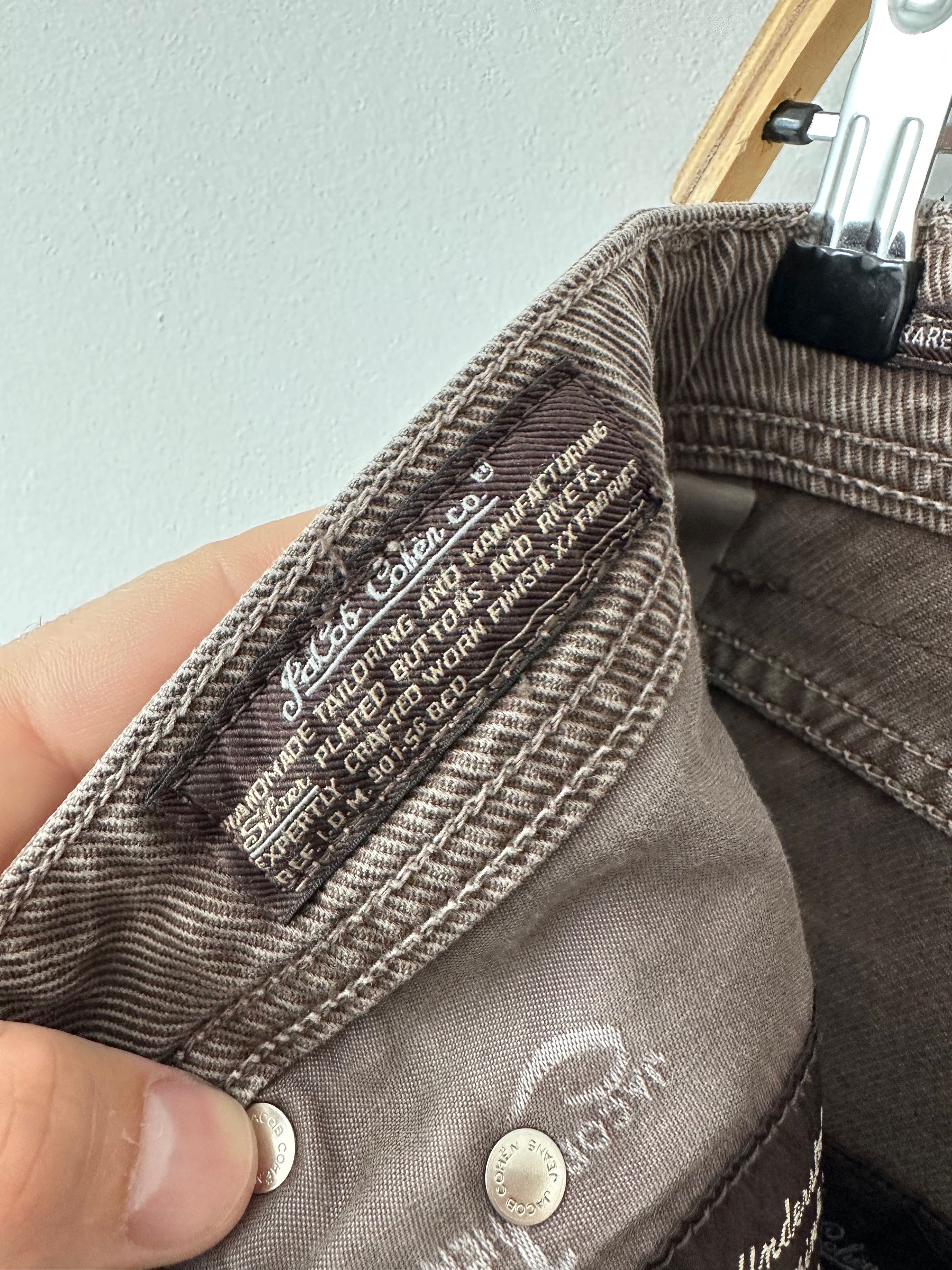 Jacob Cohen Jacob Cohen J622 Brown trousers pants Slim Fit Handmade Size US 34 / EU 50 - 14 Thumbnail