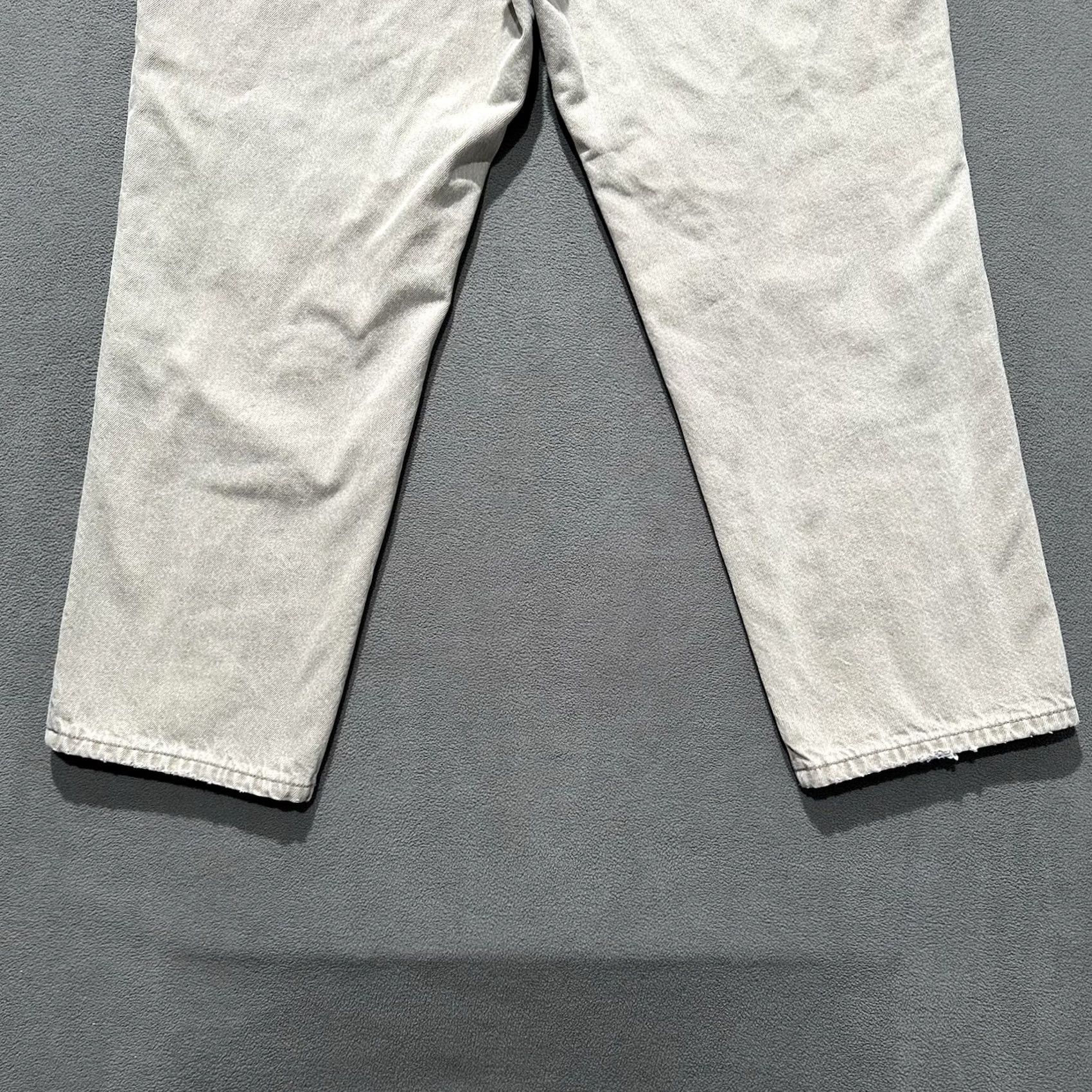 Vintage LL Bean Jeans Mens Relaxed Fit Beige Denim Flannel Lined 36x30 (Fits 33x28) GUC Size US 36 / EU 52 - 7 Thumbnail