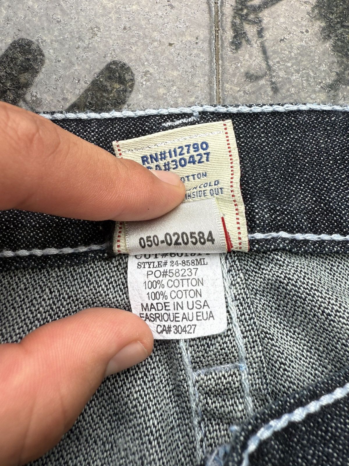 True Religion 90’s TRUE RELIGION RARE DENIM Y2K VINTAGE POCKET LOGO PANTS Size US 34 / EU 50 - 17 Thumbnail
