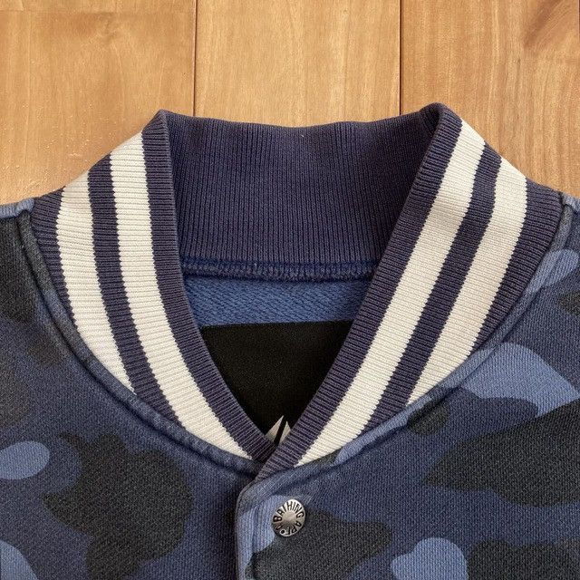Bape BAPE Blue camo sweat varsity jacket a bathing ape NIGO Size US M / EU 48-50 / 2 - 4 Thumbnail