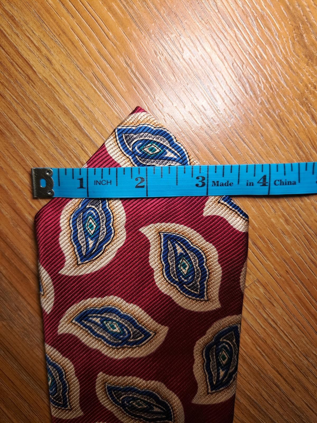 Robert Talbott Robert Talbott Silk Tie Red Multicolor Floral Handmade Wide Size ONE SIZE - 8 Thumbnail