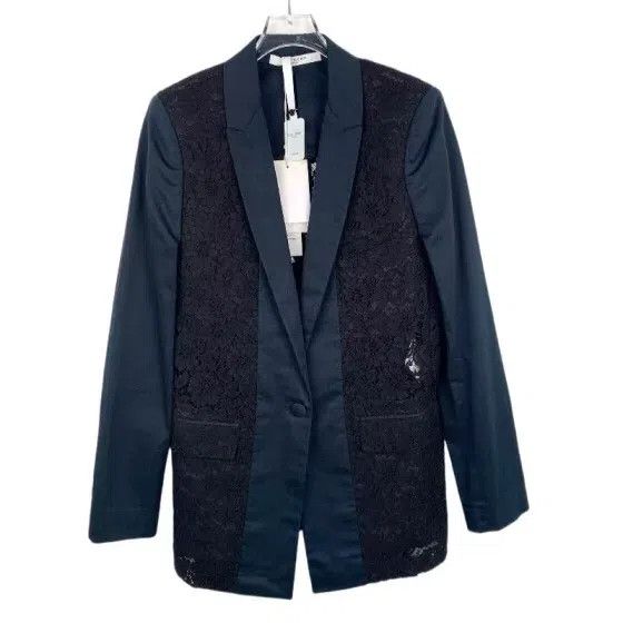 Givenchy Givenchy Lace Floral Cut-Out Color Blocked Lapel Blazer Size XS / US 0-2 / IT 36-38 - 1 Thumbnail
