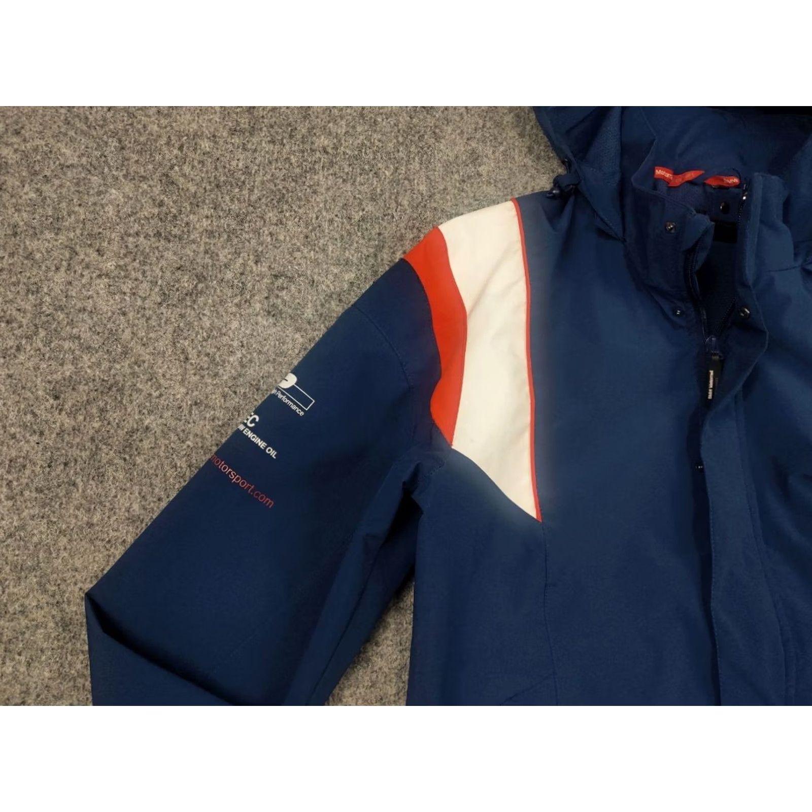 BMW BMW Motorrad Motorsport Racing Blue Logo Hooded Jacket Team Track Windbreaker Mens S Blue Logo Racing Size US S / EU 44-46 / 1 - 5 Thumbnail
