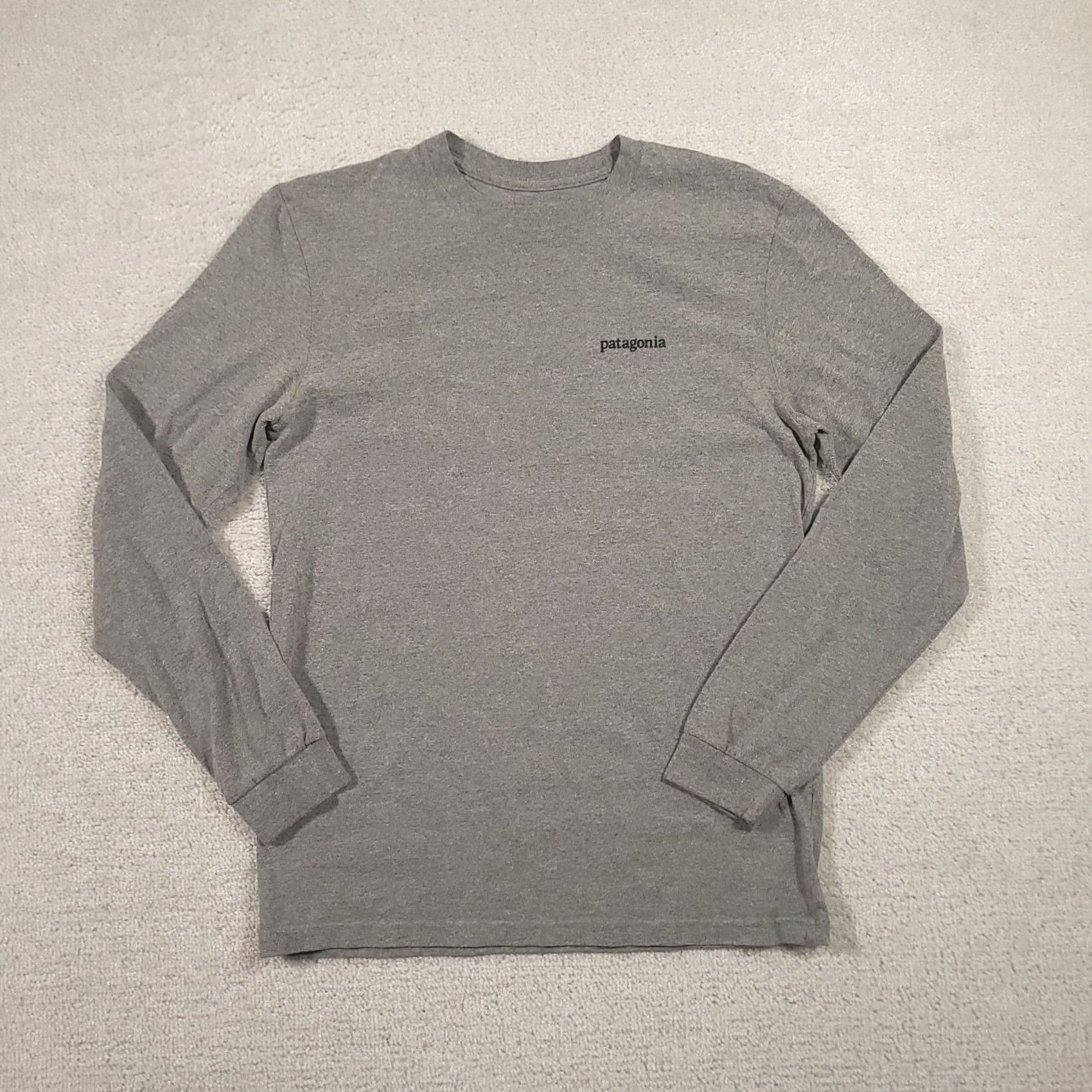 Patagonia Patagonia Shirt Adult S Gray Responsibili Tee Long Sleeve Sustainable Mens Shirt Size US S / EU 44-46 / 1 - 2 Thumbnail
