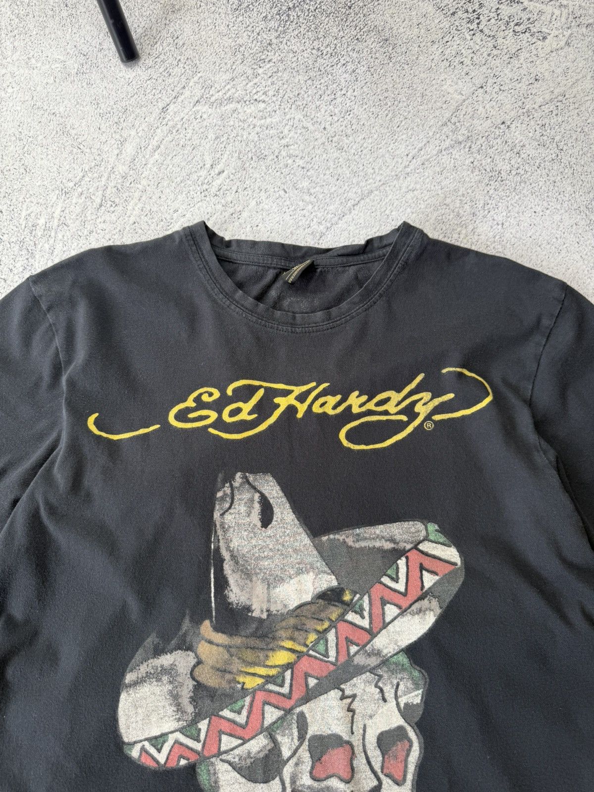 Christian Audigier Vintage Ed Hardy Big Logo Japanese T shirt Rare Y2K Size US M / EU 48-50 / 2 - 2 Thumbnail