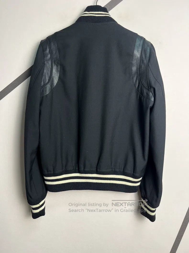 Saint Laurent Paris Saint Laurent Paris Sheepskin Mixed Baseball Jacket Size M / US 6-8 / IT 42-44 - 2 Thumbnail