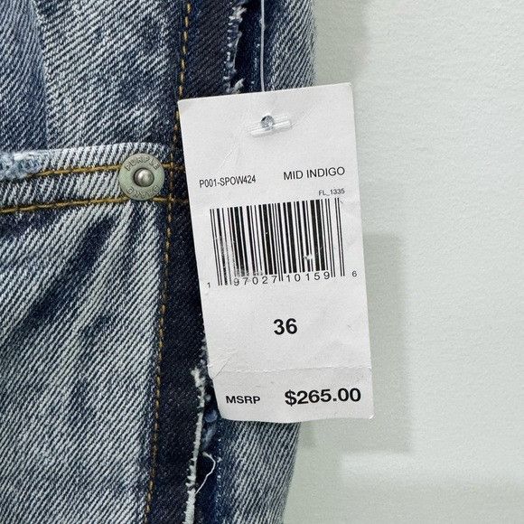 Purple Brand PURPLE BRAND P001 MID INDIGO SPOW424 SKINNY SHADOW SEAM SIZE Size US 36 / EU 52 - 4 Thumbnail