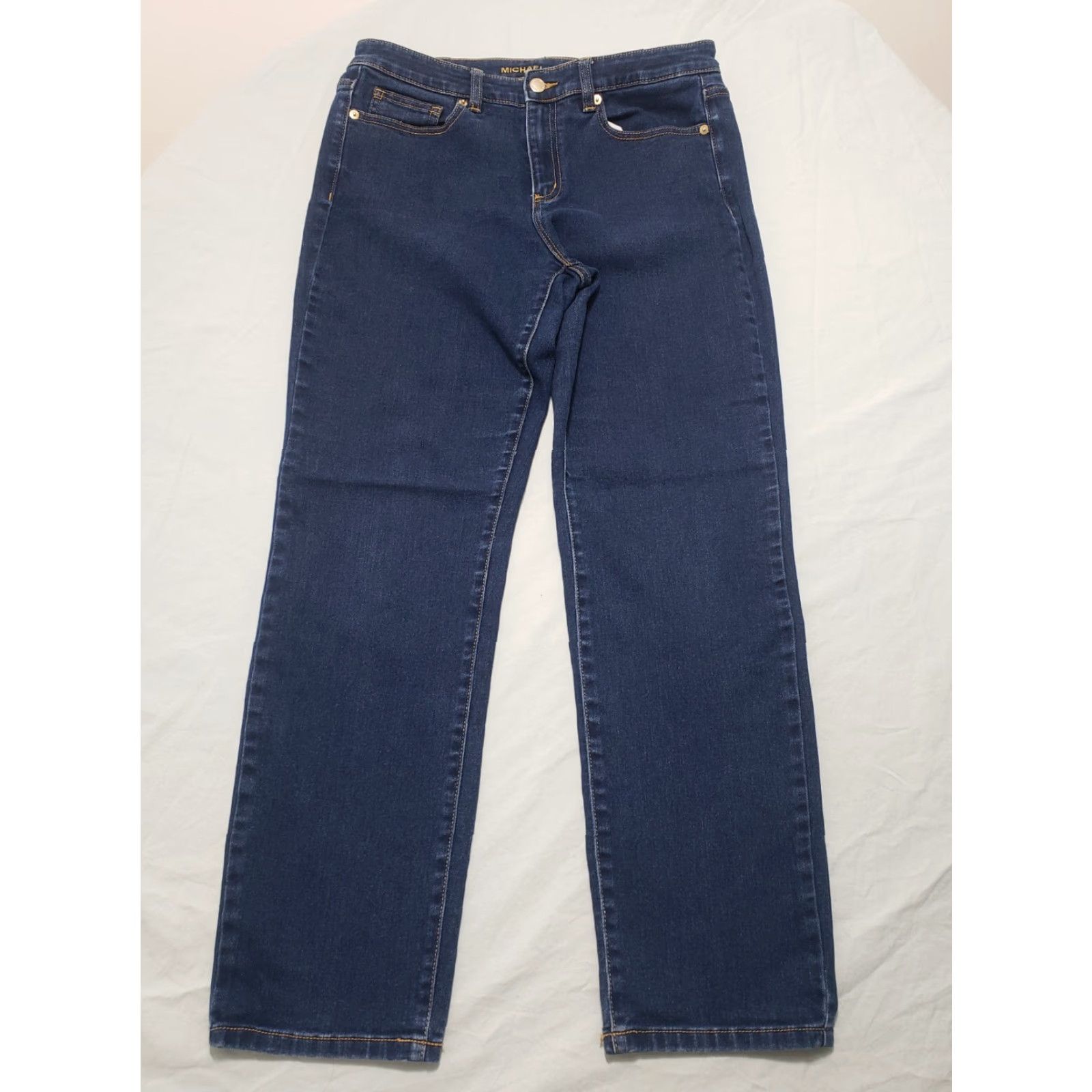 Michael Kors Michael Kors Dillon Relaxed Jeans Womens Size 6 Blue 31×29 Stretch Denim 5-Pocket Design Sheer? Size 28" / US 6 / IT 42 - 2 Thumbnail