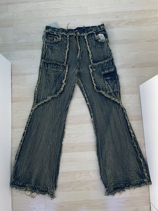 No Faith Studios No Faith Studios Flared Denim W 36-38 | Grailed