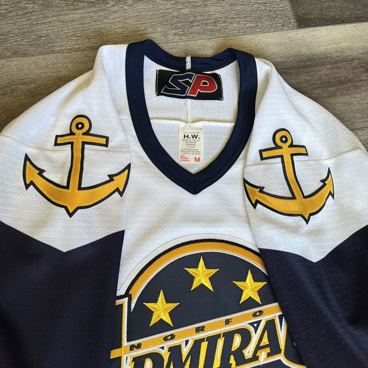 Vintage Vintage 2000s Norfolk Admirals AHL Home White Hockey Jersey Size US M / EU 48-50 / 2 - 6 Thumbnail