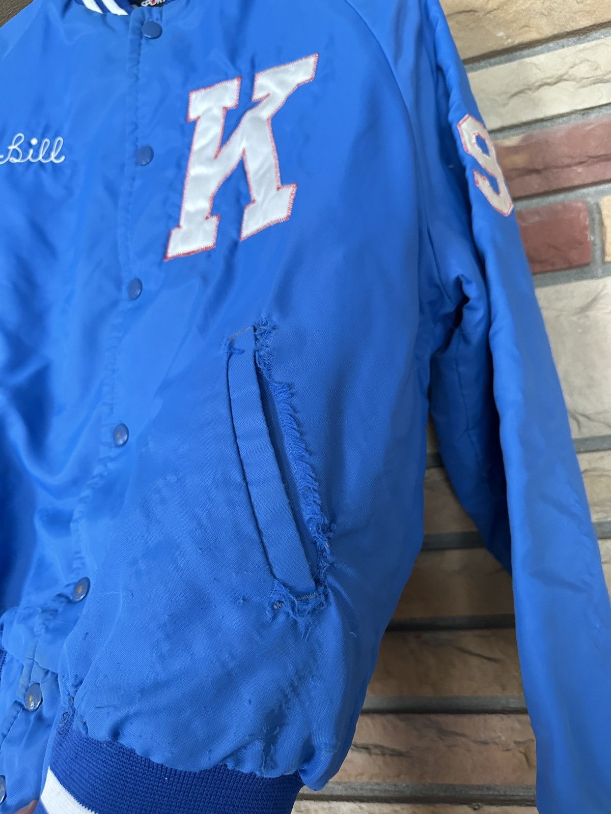 Vintage Vintage 90s Taylor Kennedy Varsity Bomber Jacket Size US L / EU 52-54 / 3 - 6 Thumbnail