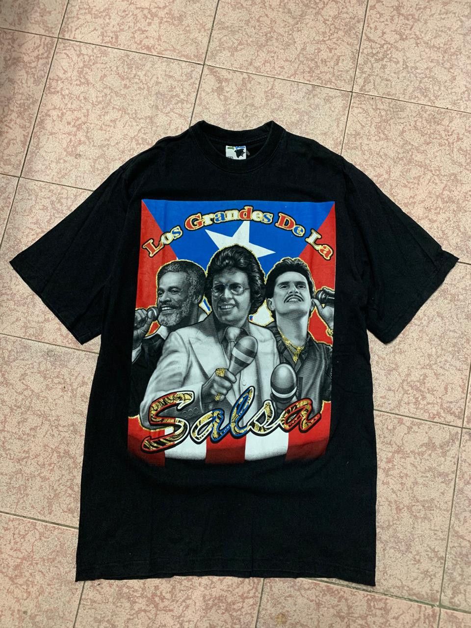 Vintage HECTOR LAVOE, FRANKIE RUIZ, ISMAEL RIVERA, T SHIRT Size US XXL / EU 58 / 5 - 1 Thumbnail