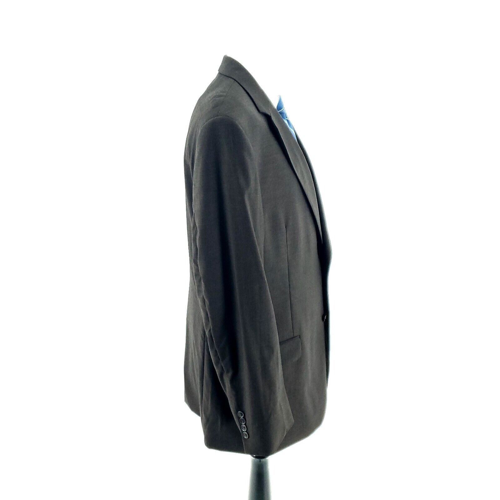Jos. A. Bank DAMAGED Jos A Bank Signature Wool 2 Button Blazer 42L Brown Size 42L - 7 Thumbnail
