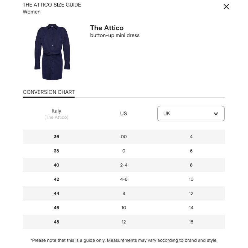 The Attico THE ATTICO | NWT Long Sleeve Shirt Dress in Navy Blue IT 38 Size XS / US 0-2 / IT 36-38 - 16 Thumbnail