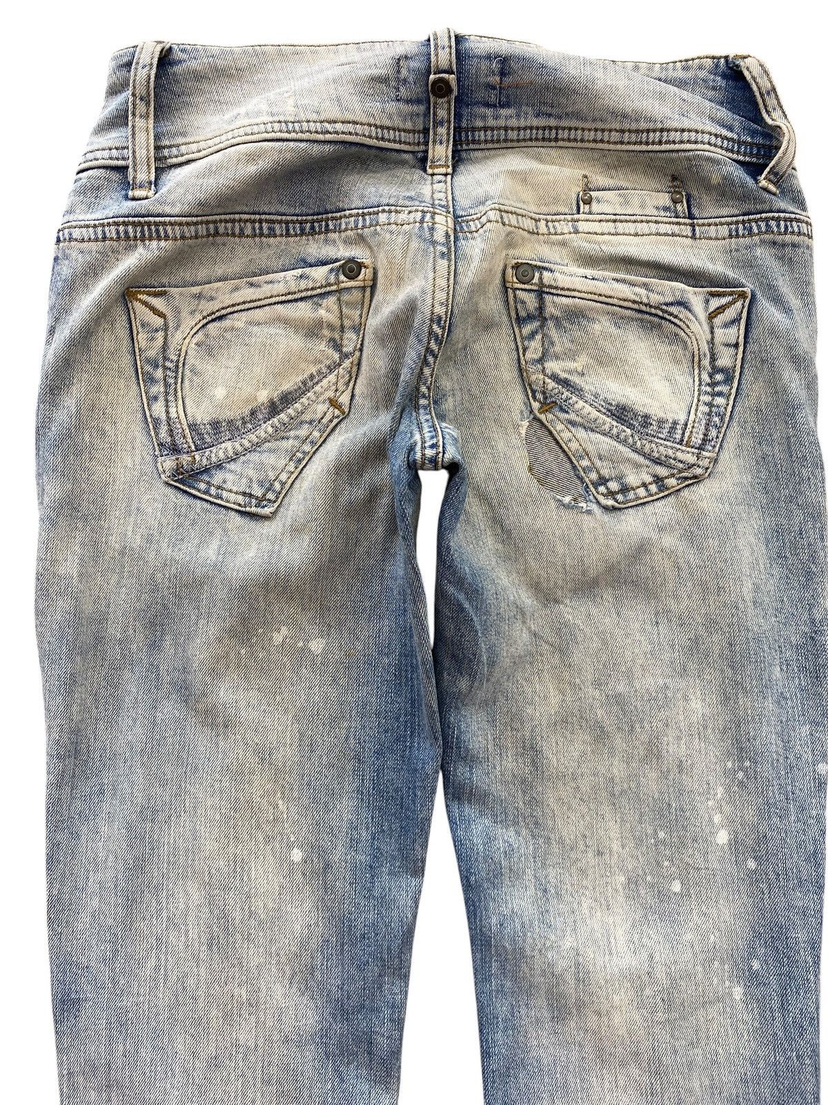 Japanese Brand Denim Rules Light Wash High Waist Boot Cut Style Jeans Size 28" / US 6 / IT 42 - 4 Thumbnail