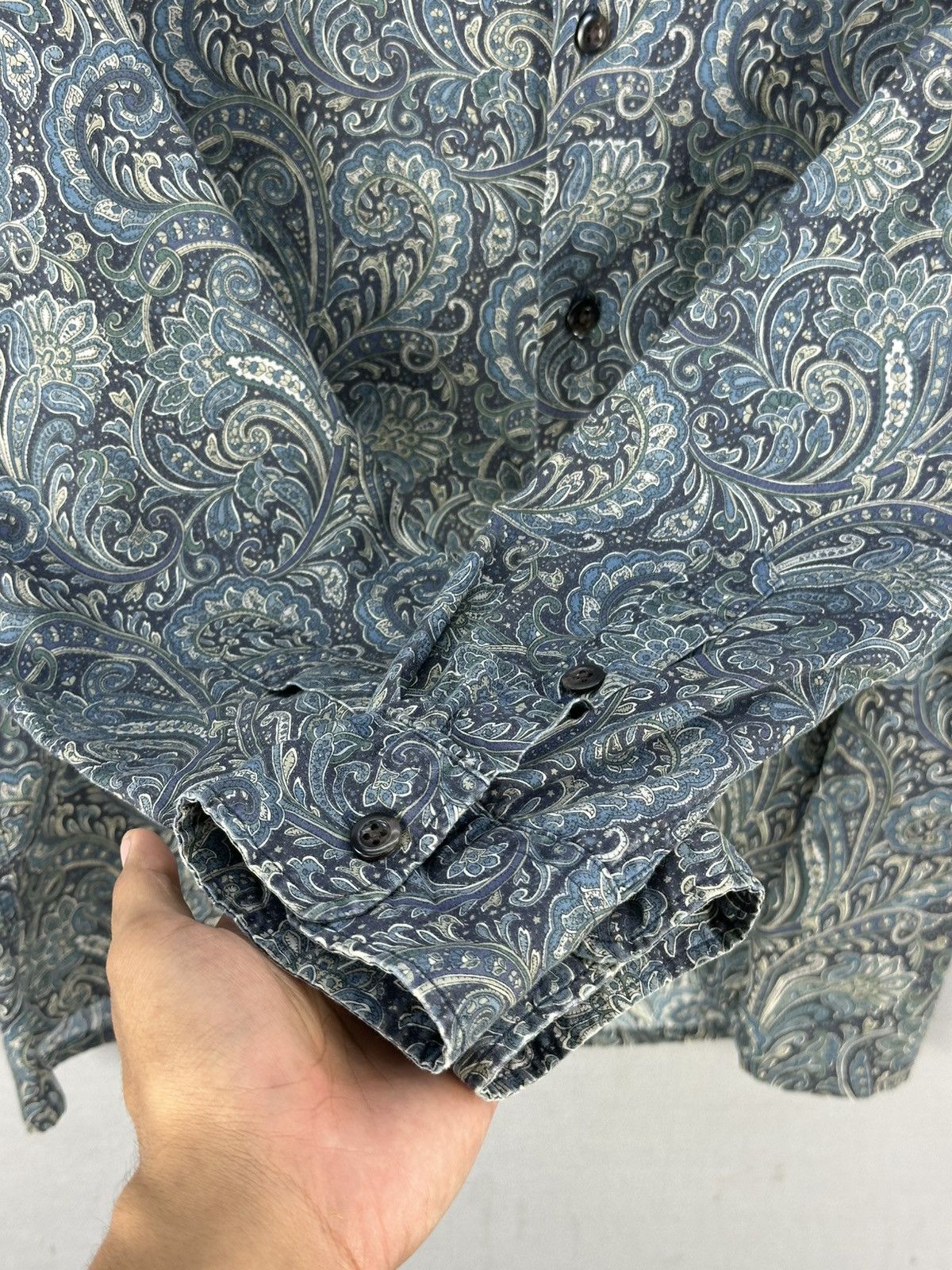 Japanese Brand Upseape Audience Paisley Print Flannel Shirt Button Up Size US L / EU 52-54 / 3 - 10 Thumbnail