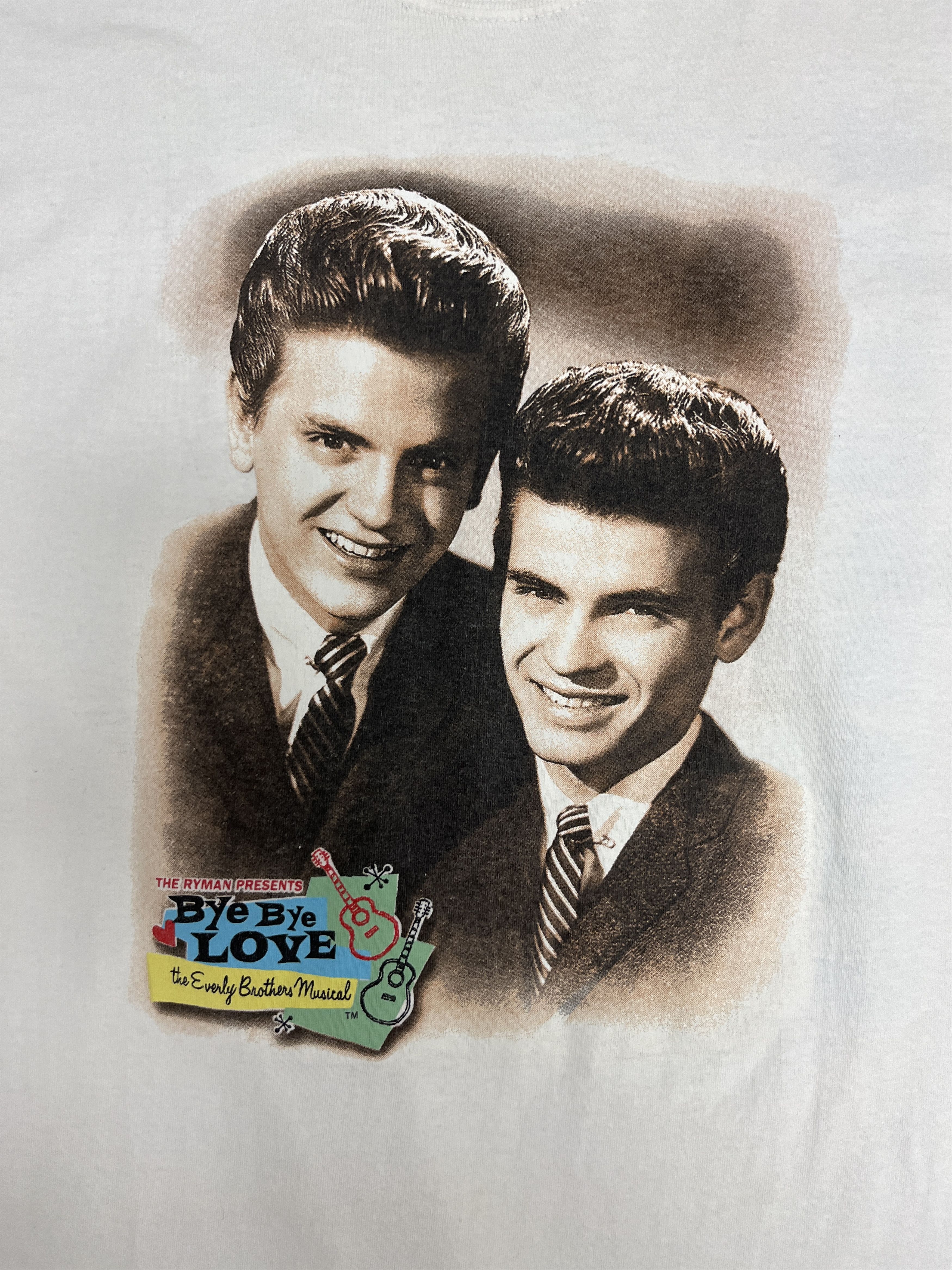 Vintage Bye Bye Love The Everly Brothers Musical Vintage T-Shirt Tee Size US L / EU 52-54 / 3 - 2 Thumbnail