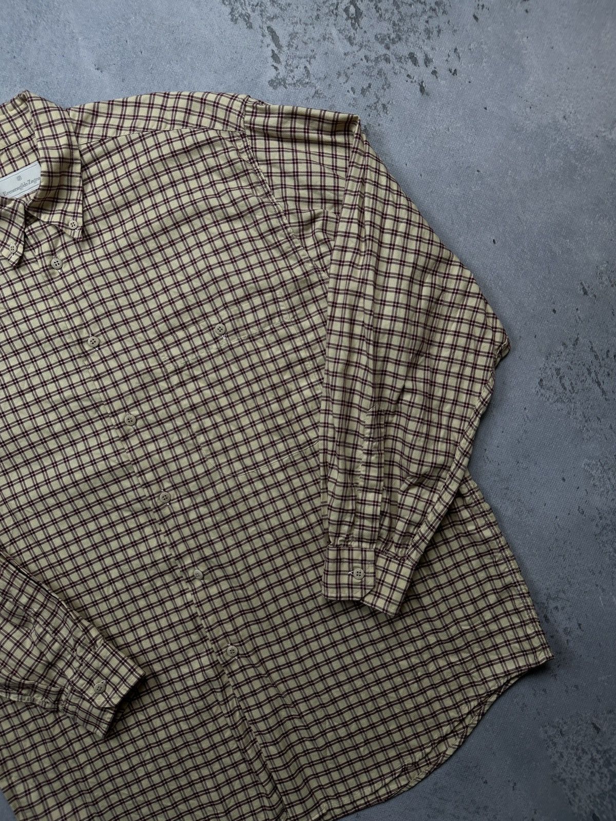 Ermenegildo Zegna Ermenegildo Zegna Luxury Designer Long Sleeve Cotton Shirt Size US XL / EU 56 / 4 - 10 Thumbnail