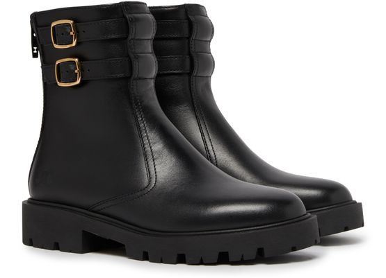 Celine o1bcso1str1225 356723554C Double Buckle Zipped Boots Black Size US 8 / IT 38 - 2 Thumbnail