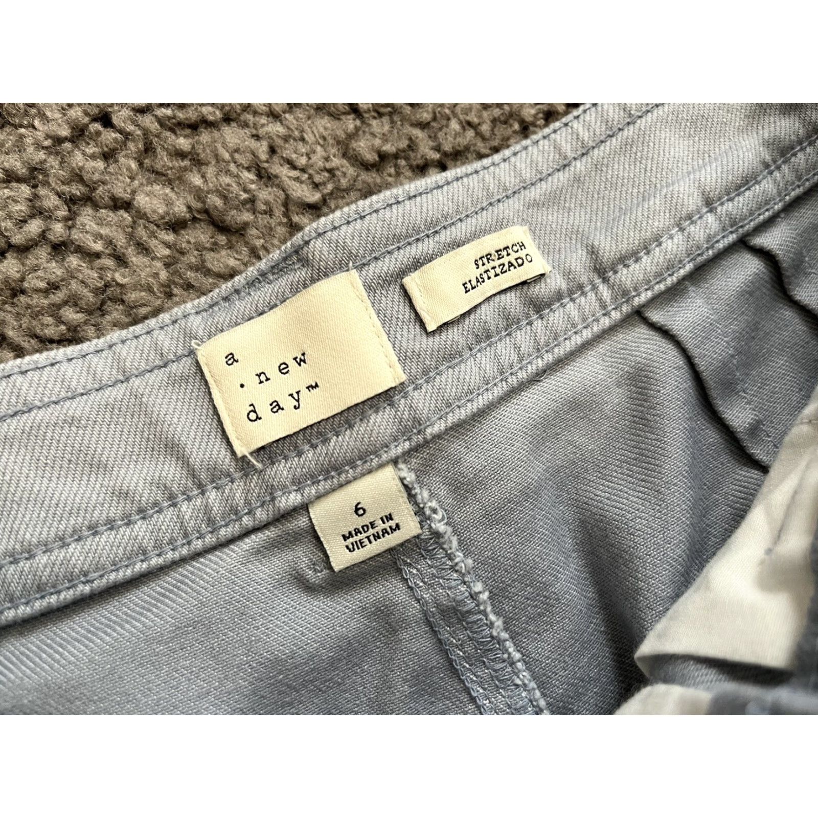Vintage A New Day Jeans Women Wide-Leg 6 Light Blue Cotton Blend High Rise Stretch Pockets Denim Size 28" / US 6 / IT 42 - 5 Thumbnail
