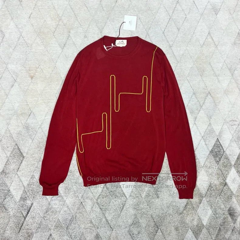 Hermes Hermes 23 Spring-Summer Knit Top with Chest H Embroidery Size US M / EU 48-50 / 2 - 1 Thumbnail