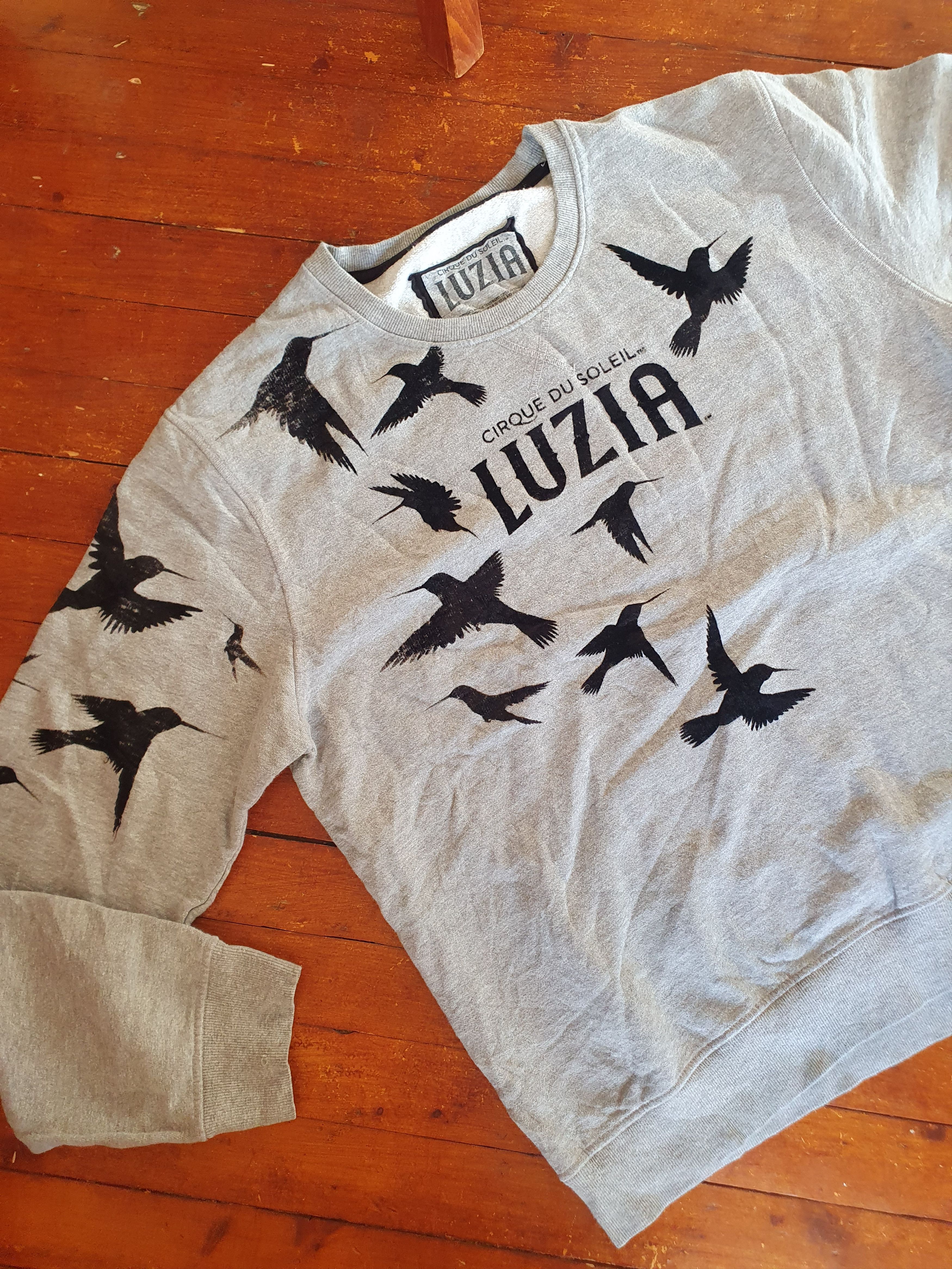 Other Cirque Du Soleil Luzia Gray Sweatshirt Black Velvet Birds Size US XL / EU 56 / 4 - 6 Thumbnail