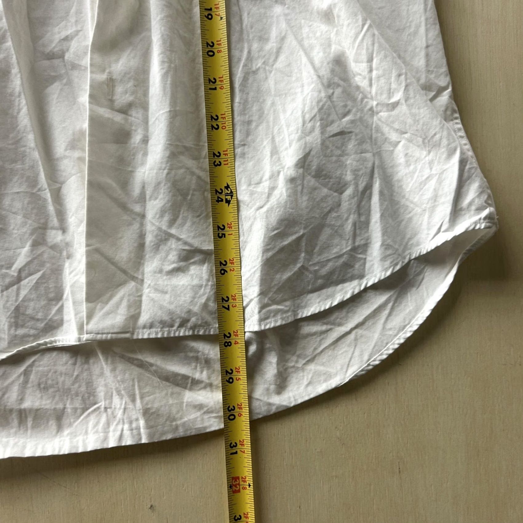 Hugo Boss BOSS Hugo Boss Shirt Mens 16.5 White Solid Long Sleeve Dress Two Ply Shirt Dress Shirt Mens White Long Sleeve Two Ply Size 46R - 4 Thumbnail