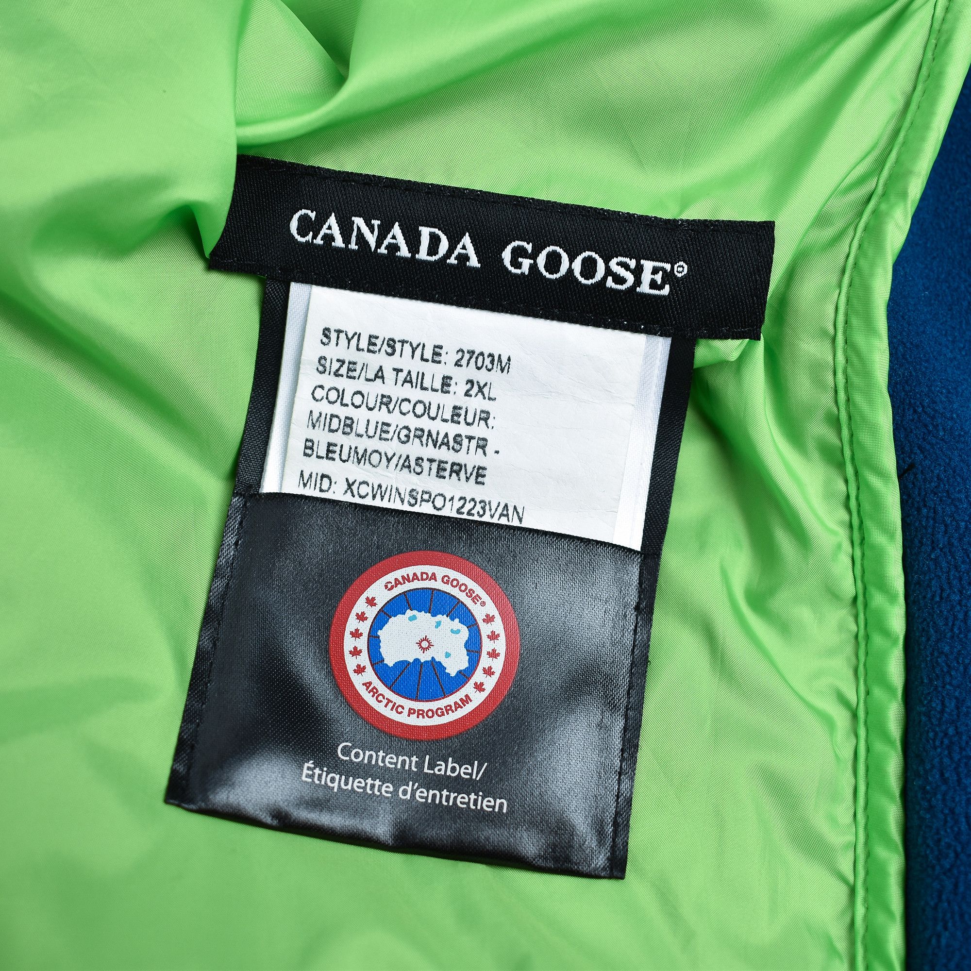 Canada Goose *RARE* CANADA GOOSE 2703M BLUE/GREEN PUFFER HYBRIDGE LITE Size US XXL / EU 58 / 5 - 6 Thumbnail