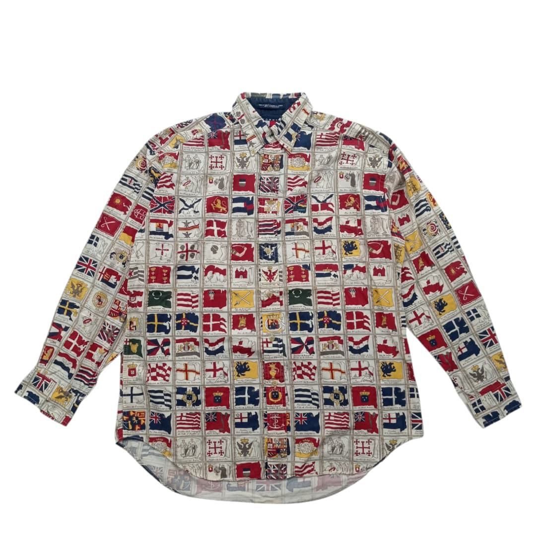 Tommy hilfiger art flag shirt button up