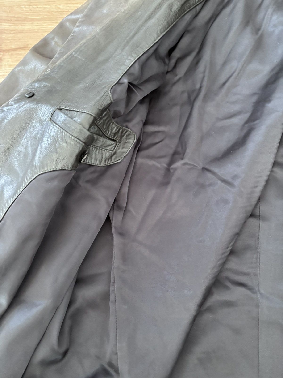 Issey Miyake Archive Issey Miyake Leather Coat Size US L / EU 52-54 / 3 - 3 Thumbnail