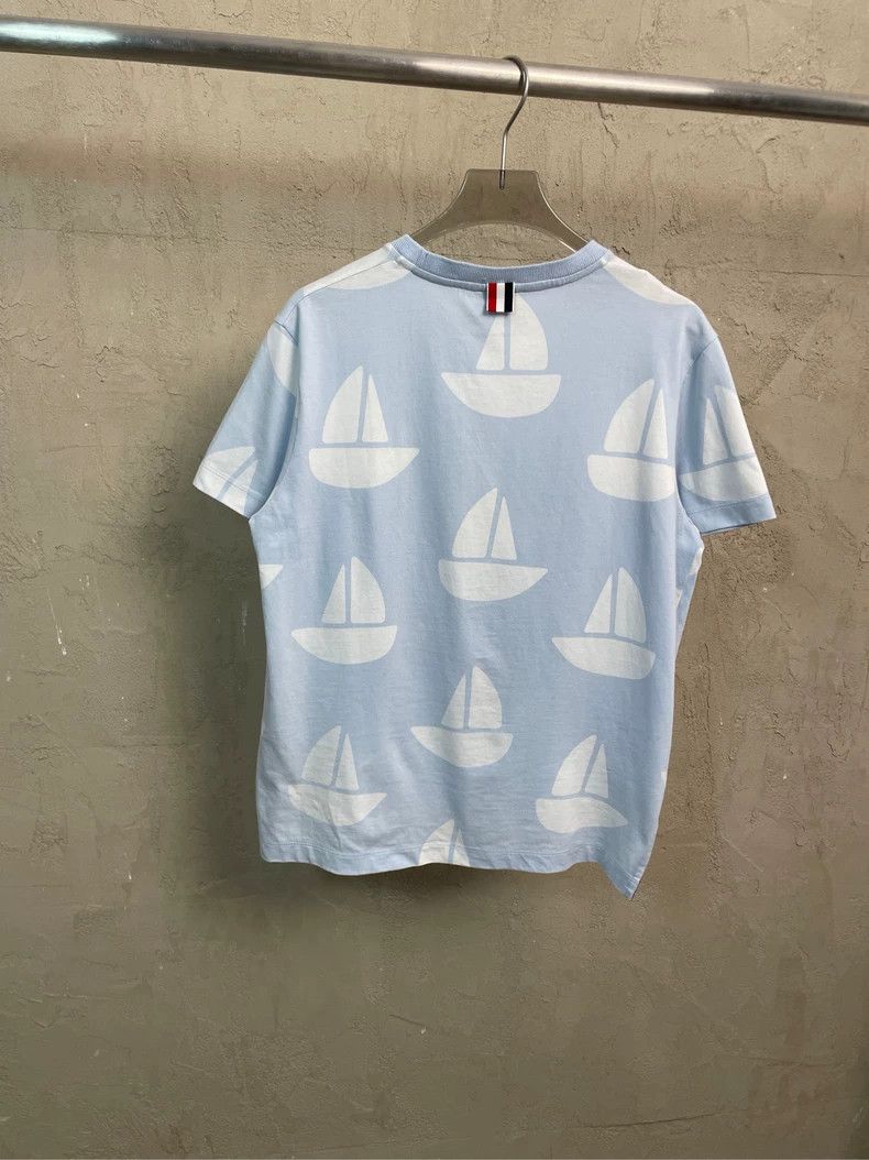Thom Browne Thom Browne Limited edition light blue sailboat round-neck Size XS / US 0-2 / IT 36-38 - 2 Thumbnail